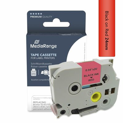 Cinta Mediarange Aprox. Brother Tz-451 Tze-451 24mm 8m Negro