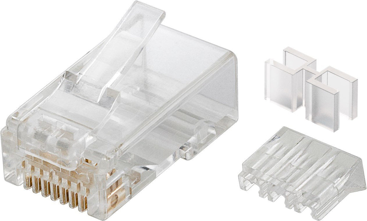 Conector Modular Cat 6a Rj45 M Utp  ( Precio 1 Conector, Minima Compra 10 Conectores)