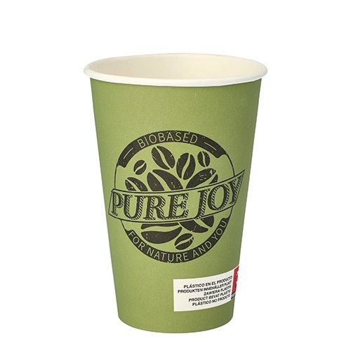 Papstar Pure Joy Einweg-Kaffeebecher 8 Cm 0,3 L Verde
