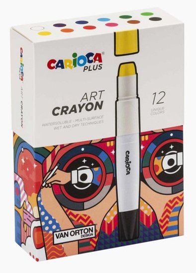 EAN 8003511452131 - Carioca Art Crayon Multicolor 12 pieza(s) imagen 2