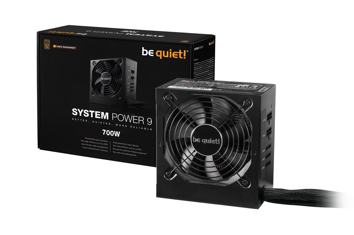 Fuente De Alimentación Be Quiet Atx 700w System Power 9 Cm Bn303 80+ Bronce/Semi Modular Bn303