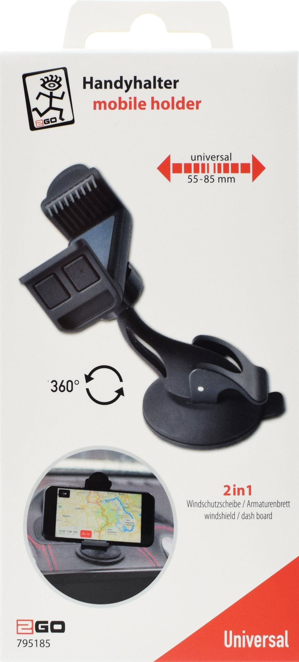 Soporte Pasivo Universal 2go Para Teléfono Móvil / Sistemas De Navegación