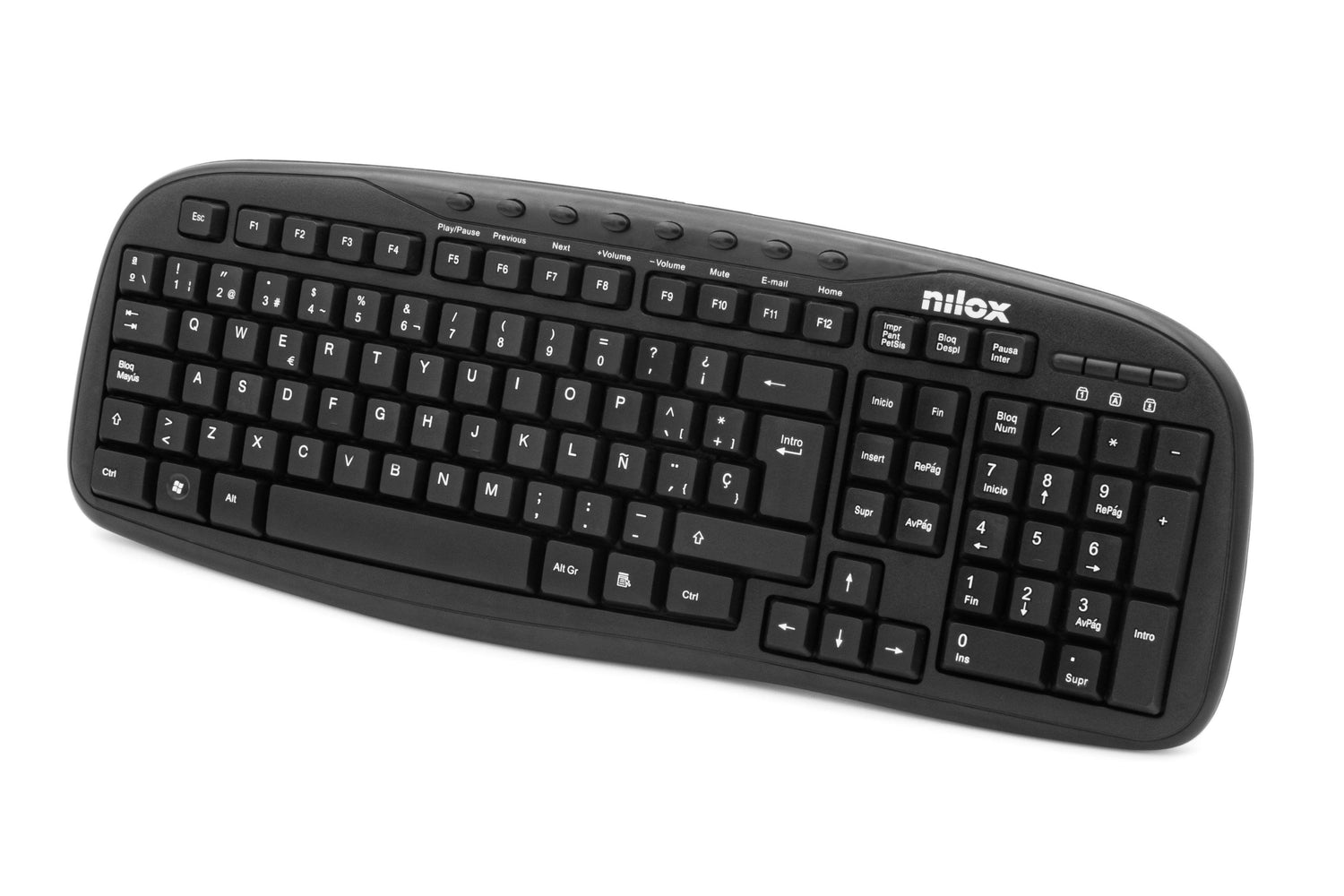 Teclado Espanol Nilox Multimedia Usb
