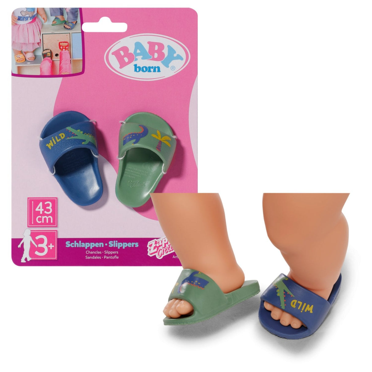 Zapf Creation Baby Born® Zapatillas De Baño 43cm, Accesorios Para Muñecas Artículos Surtidos, Un Par 836811