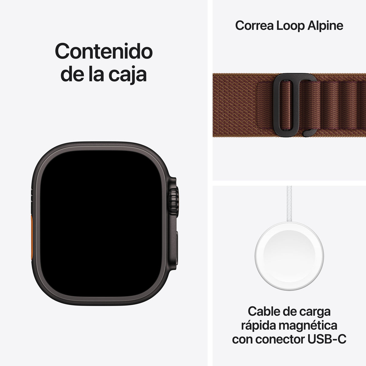 Apple Watch Ultra 4 (2026) Gps+Cel 49mm Caja De Titanio Negro Correa Alpine Loop Burdeos Talla M Siri Ai