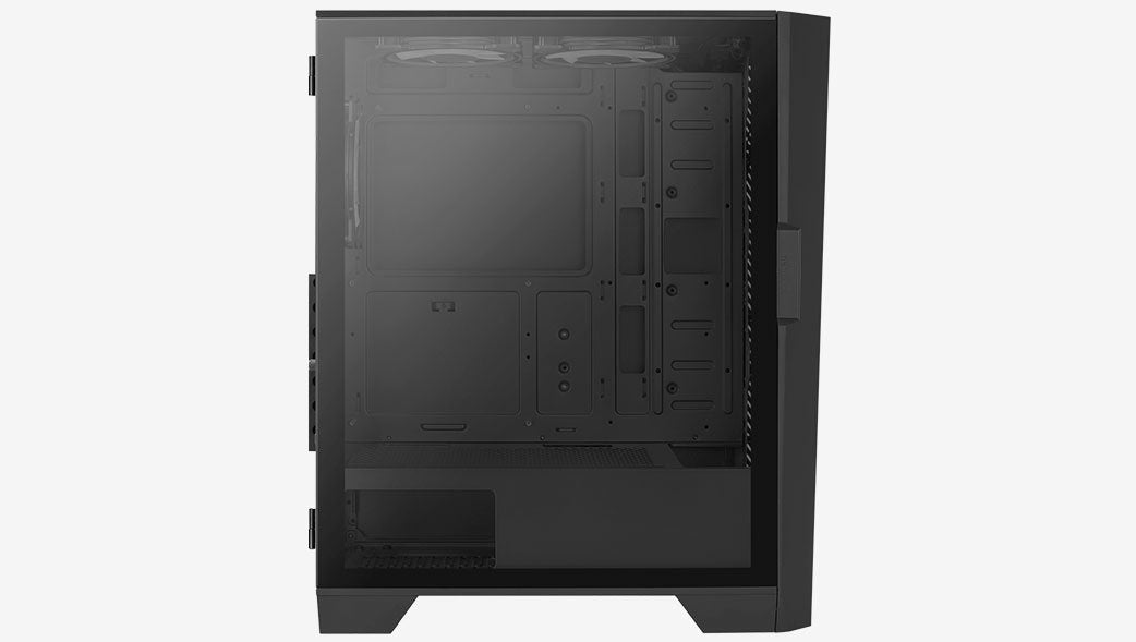 Caja Semitorre Atx Aerocool Mirage V2 Rgb Con Panel De Cristal (Negro)
