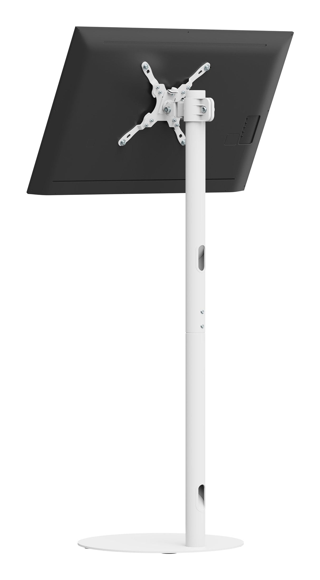 M Pro Series - Single Pole Floorbase 2 White