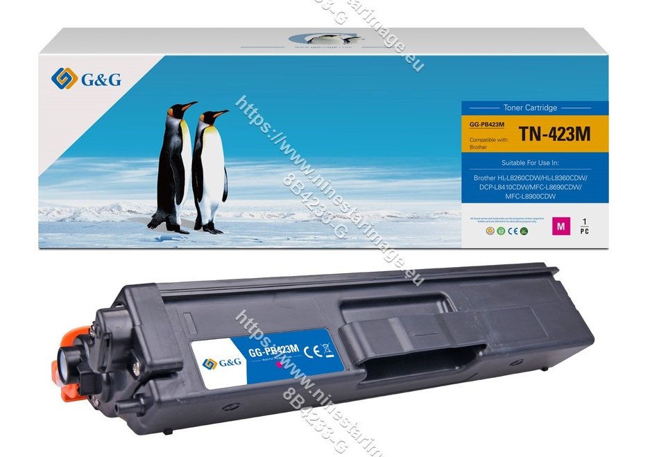 G&G Xl-Toner Compatible Con Brother Tn-423m Magenta