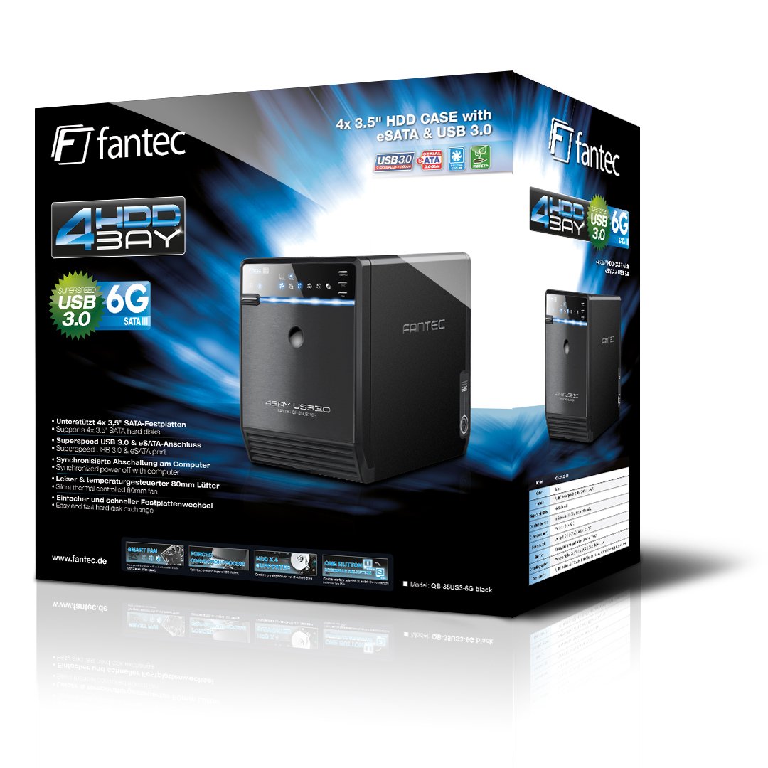 Fantec Qb-35us3-6g Caja Nas 4xhdd 3.5" Esata Usb 3.0