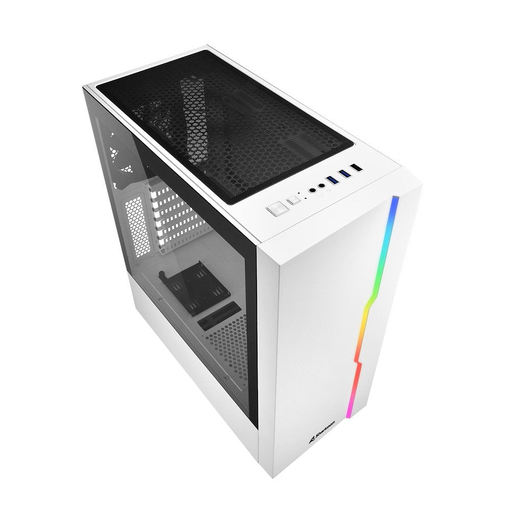 Caja Pc Sharkoon Slider Rgb Blanca