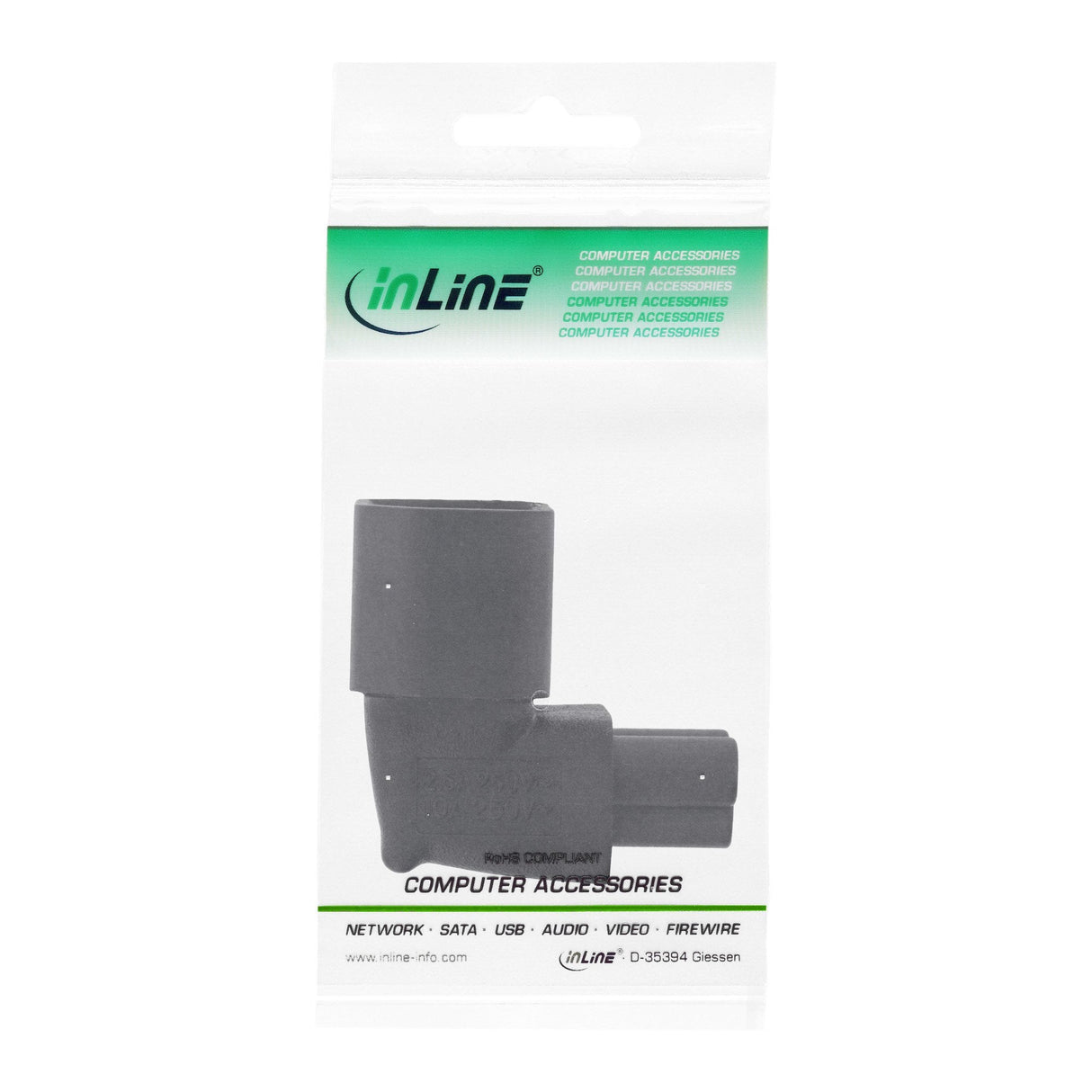 EAN 4043718289806 - InLine 16723G adaptador de enchufe eléctrico C14 C5 Negro imagen 2