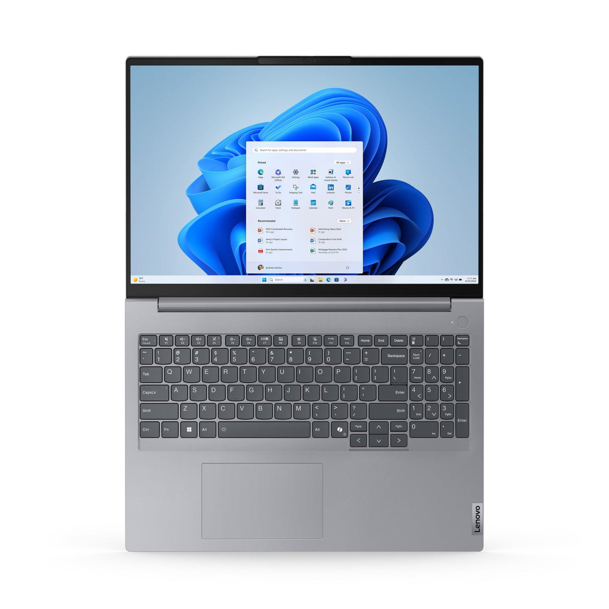 Lenovo Thinkbook 16 G7 Arp (21mw001wge), Portátil Gris, Windows 11 Pro De 64 Bits, Pantalla De 40,6 Cm (16 Pulgadas) Y 60 Hz, Ssd De 512 Gb 21mw001wge