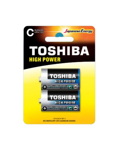 Pack De 2 Pilas C 2 Toshiba Lr14 1.5v Alcalinas