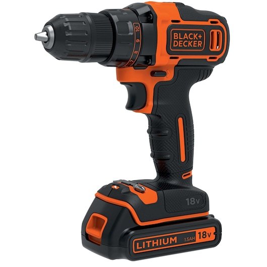 Black+Decker Taladro Inalámbrico 18 Voltios Bdcdd186k-Qw