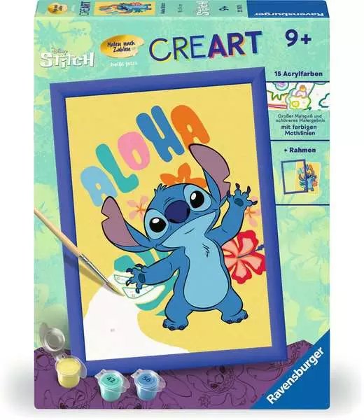 Pintura De Ravensburger Para Números - Disney Stitch 23767