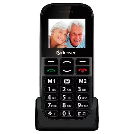 Telefono Movil Denver Bas 18500 1.77" Sms Dual Band Camara Boton Sos Para Mayores