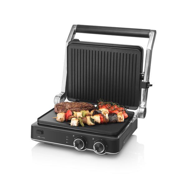 Eta Eta515690000 Gril Chef Electric Contact Grill, 2000 W, Removable Drip Tray With A Volume Of 0.25 L, 2 Separate Thermostats - Temperature