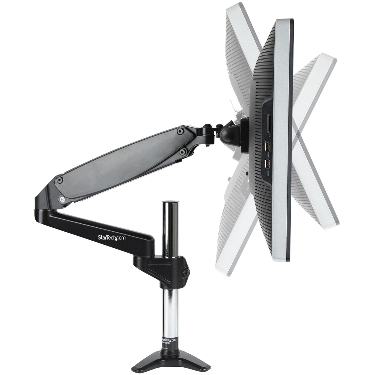 EAN 0065030891691 - StarTech.com ARMPIVOTE2 soporte para monitor 124,5 cm (49") Negro imagen 4