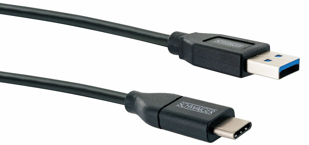 Schwaiger Cable Usb 3.0 A -> Conector Usb 3.1 C, 0.50m Negro