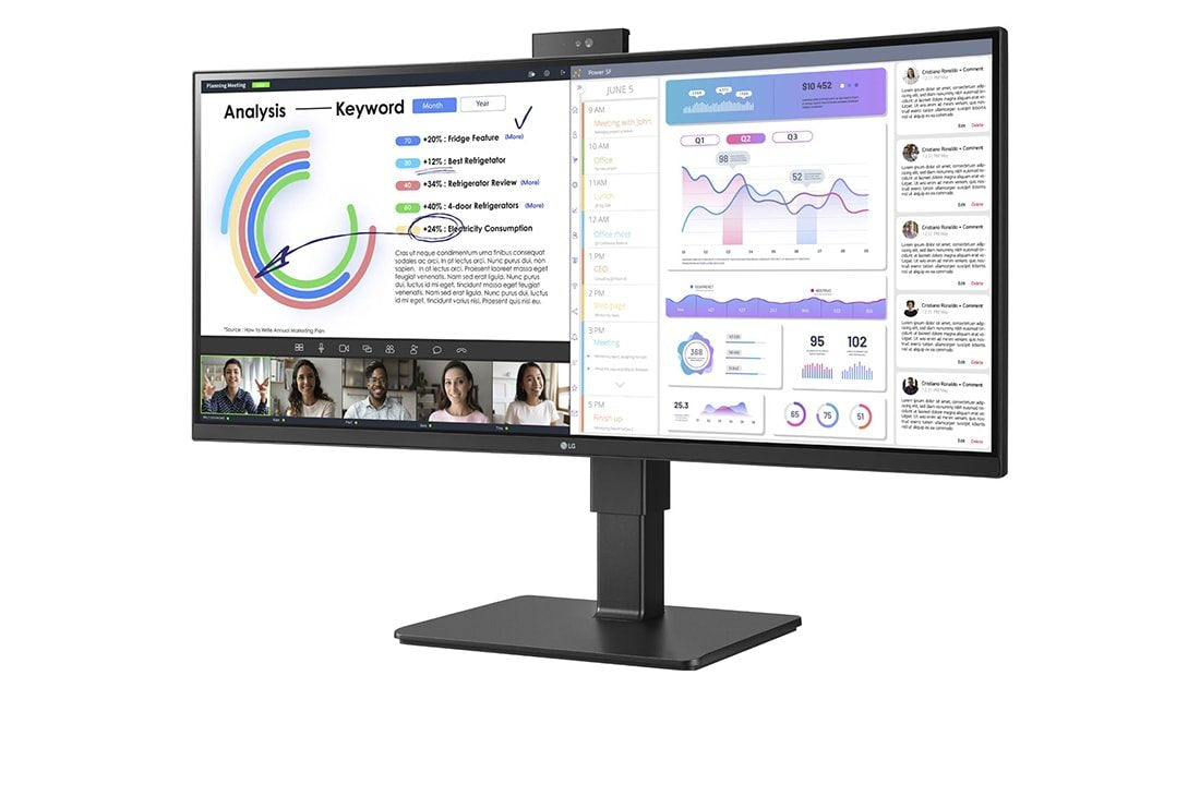 EAN 0195174045374 - LG 34BQ77QC-B pantalla para PC 86,4 cm (34") 3440 x 1440 Pixeles UltraWide Dual Quad HD LCD Negro imagen 3