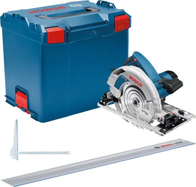 Sierra Circular Manual Bosch Gks 85 G Professional (Azul, 2200 W, L-Boxx, Carril Guía Fsn 1400) 0615990m92