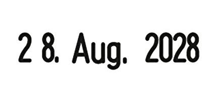 Wedo Mempel Datum Printy 4820 4 X 25 Mm Sb-Verp.