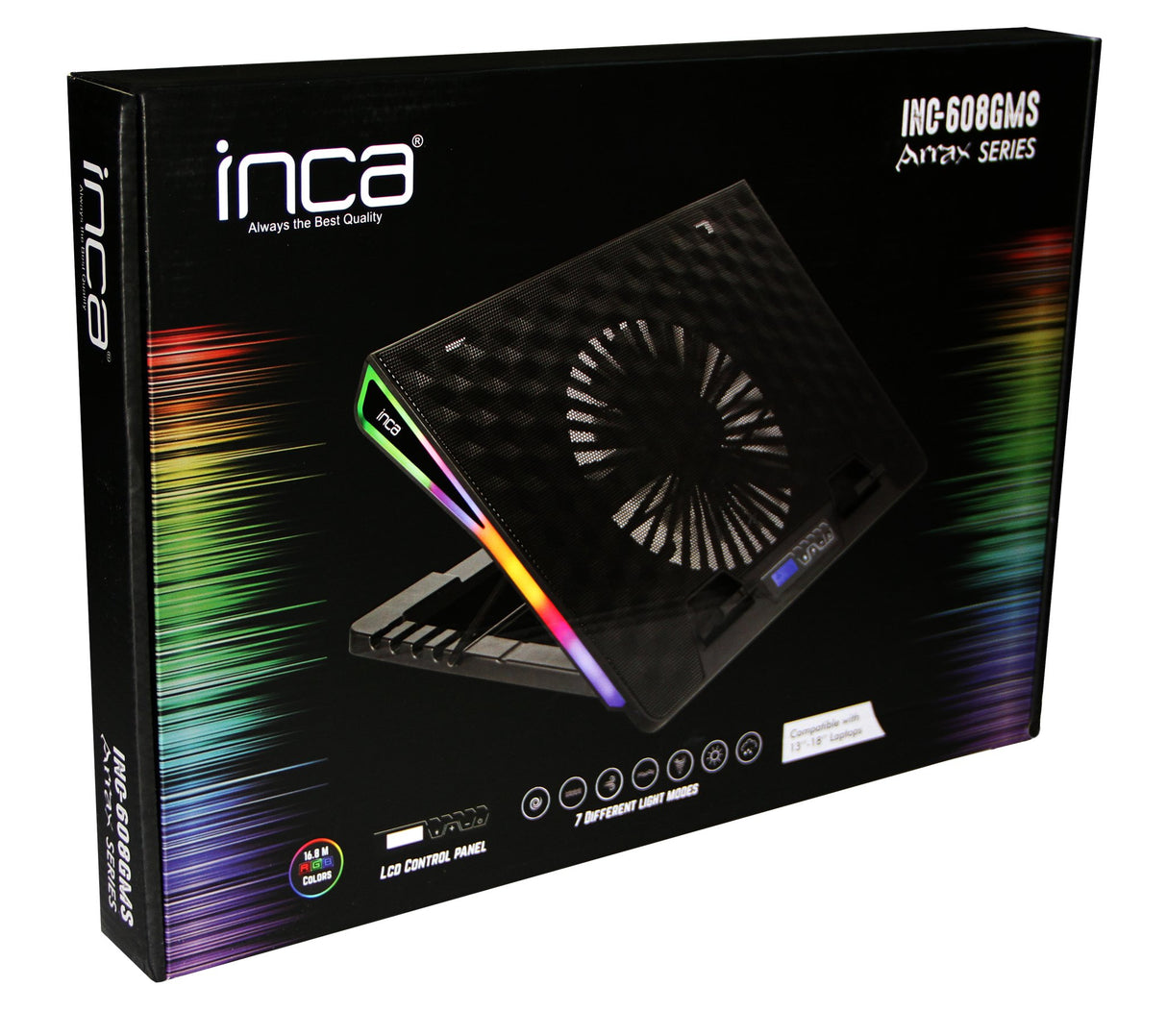 EAN 8681949011467 - Inca INC-608GMS soporte para ordenador portátil Negro 43,2 cm (17") imagen 5