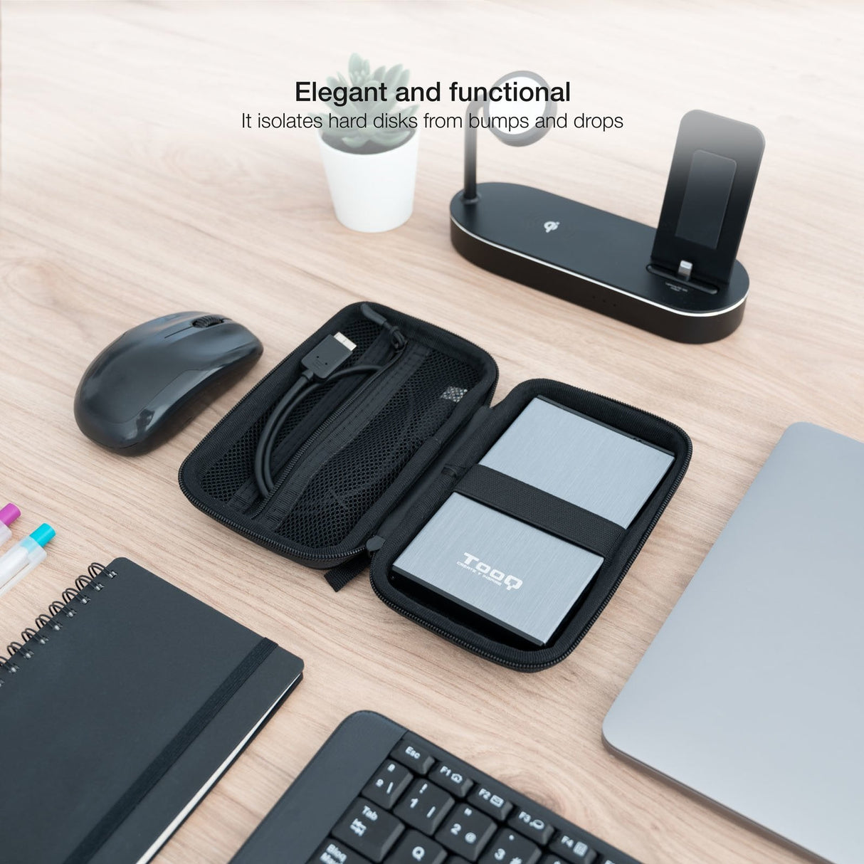 Tooq Estuche Protector Para Caja Externa De 2.5? - Negro
