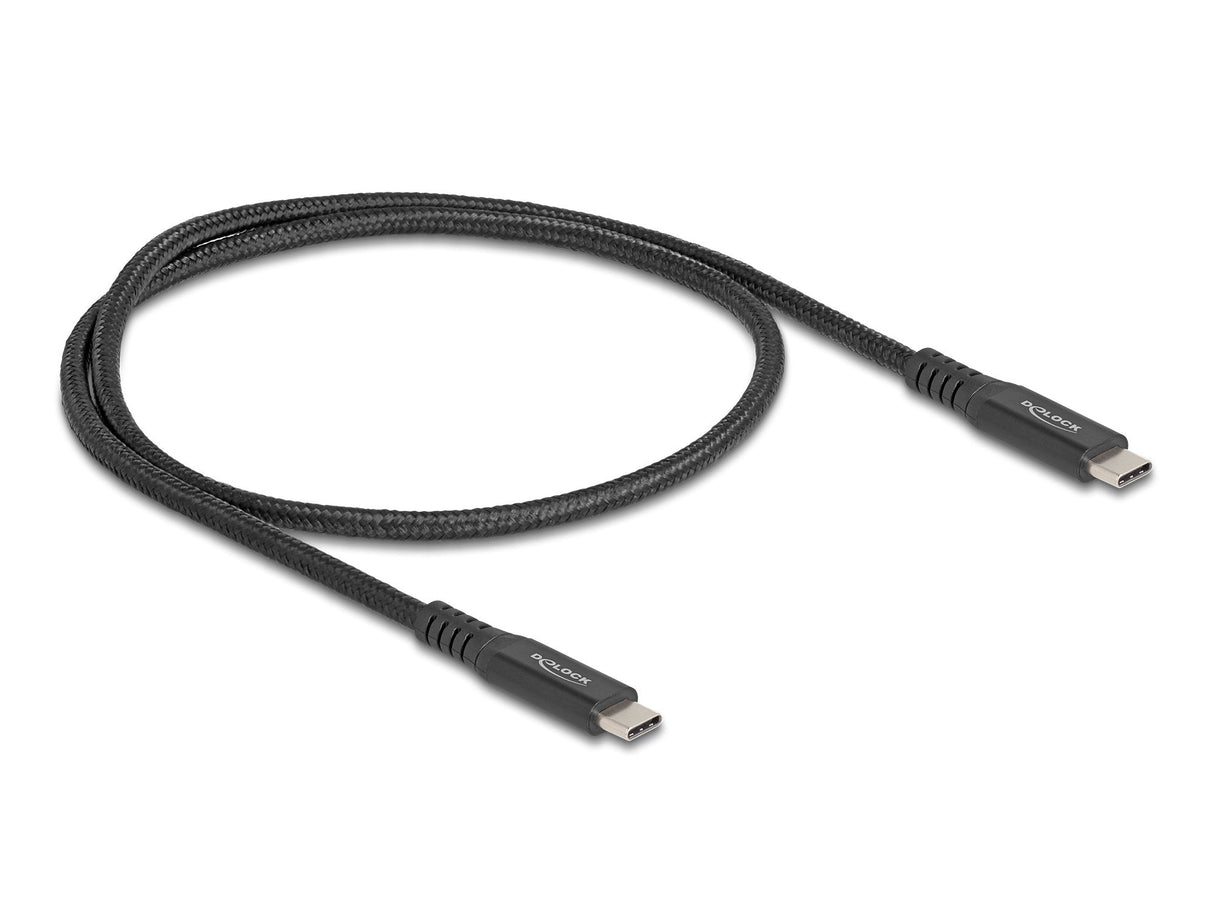 Delock 80023 Cable Usb 20 Gbps Usb Type-C Macho A Macho Pd 3.0 100 W E-Marker 0,5 M Metal Negro