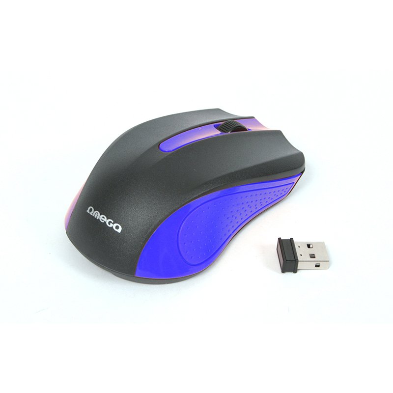 Omega Raton Inalambrico 2,4ghz 1000dpi Nano Usb Om0419bl Azul