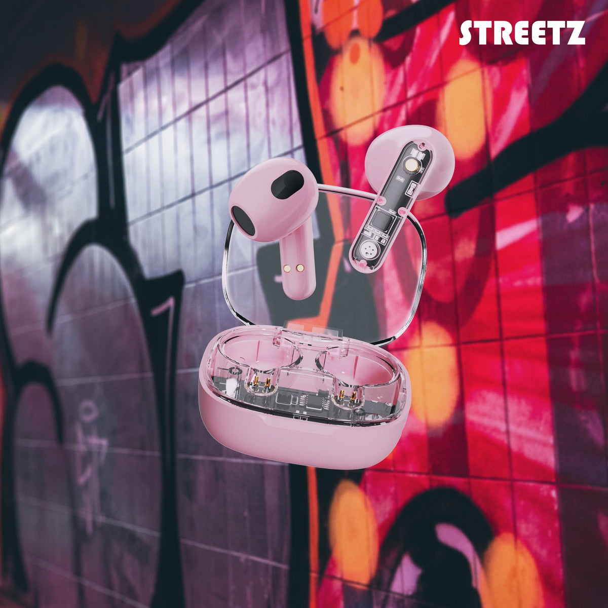 Streetz Bt Tws In-Ear KopfhRer Transparent Pink