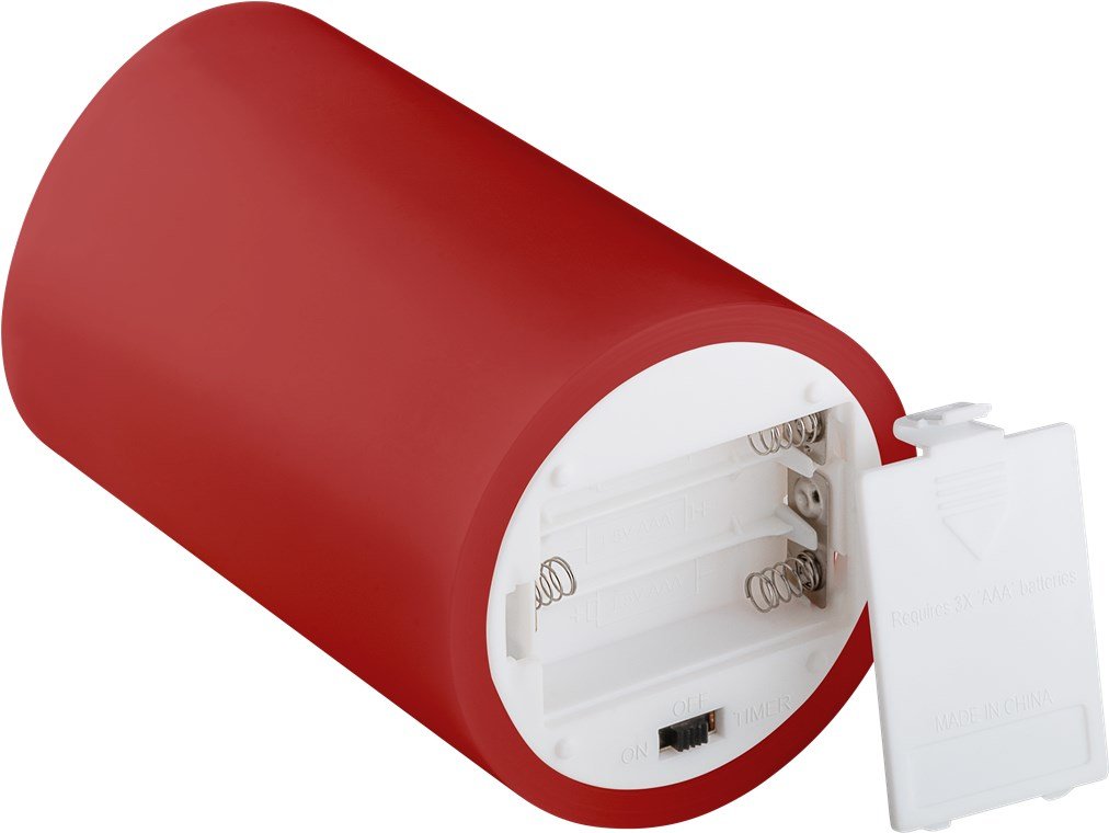 Led Echtwachs-Kerzen 4er Set Rojo Mit Timer Funktion