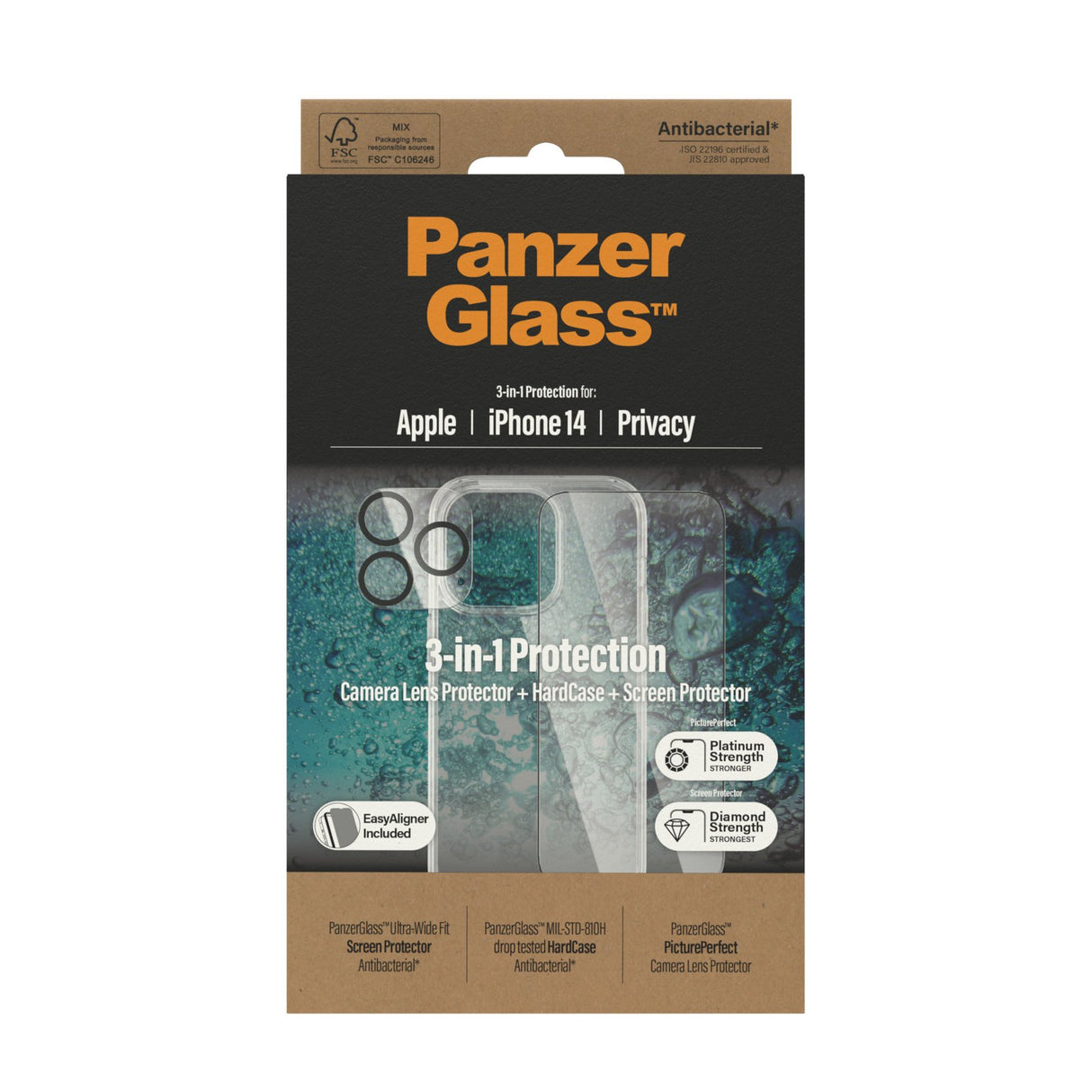 EAN 5711724504013 - PanzerGlass ® 3-in-1 Privacy Bundle iPhone 14 Protector de pantalla Apple 1 pieza(s) imagen 3