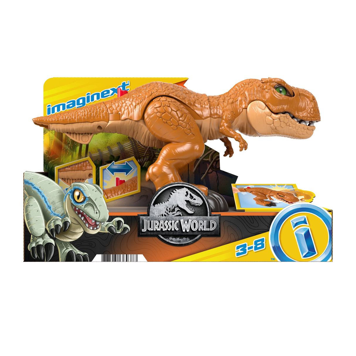 Imaginext Jurassic World Wütender Action T-Rex, Spielfigur Hfc04