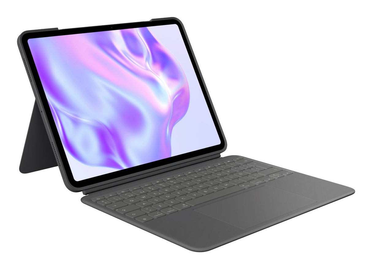 Logitech Combo Touch Caja De Teclado Y Folio Con Panel Táctil Retroiluminación Apple Smart Connector Qwerty Español Grafito Para Apple 13-Inch Ipad Pro (M4)