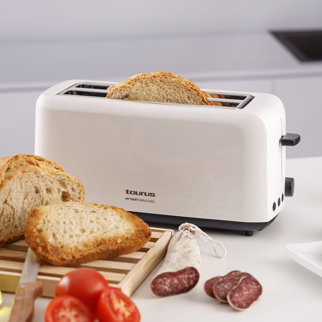 EAN 8414234606730 - Taurus 8414234606730 tostadora 6 2 rebanada(s) 1450 W Negro, Blanco imagen 3