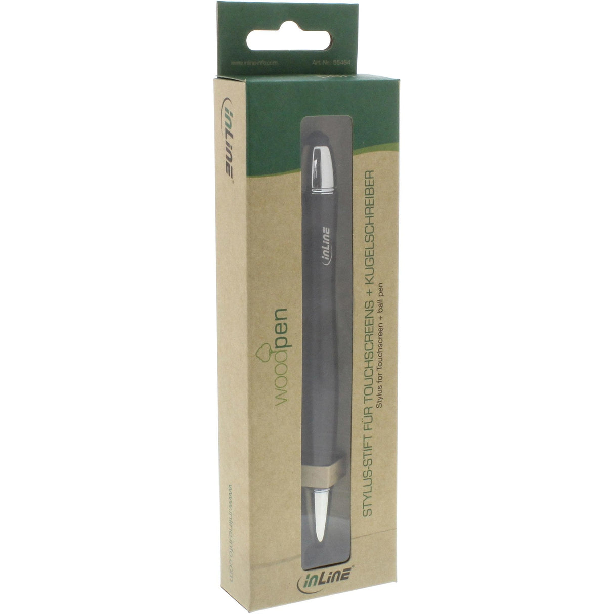Woodpen Inline Touchpad Stylus + Ball Pen Nogal / Metal