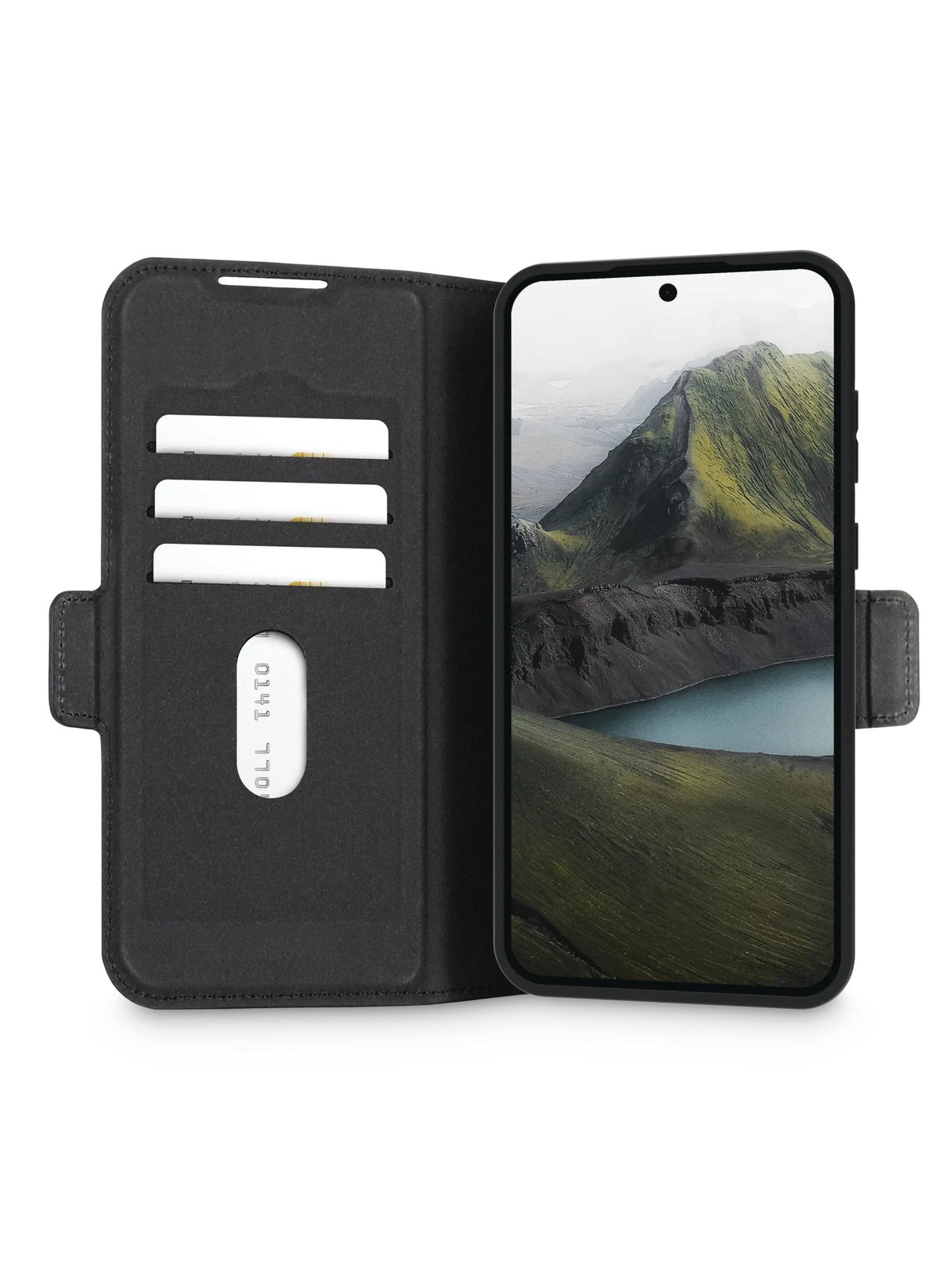 Dbramante1928 Oslo Pro Funda Con Tapa Para Teléfono Móvil Poliuretano (Pu) Plástico Negro Para Samsung Galaxy A55