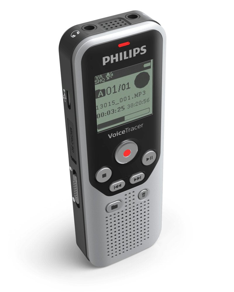 EAN 0855971006328 - Philips DVT1250 dictáfono Memoria interna y tarjeta de memoria Negro, Gris imagen 6