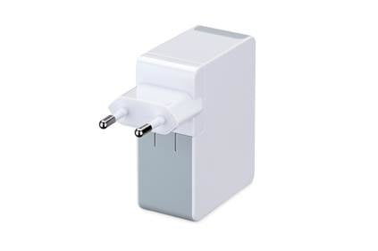 Adaptador Usb A Corriente 4xusb Blanco Ednet