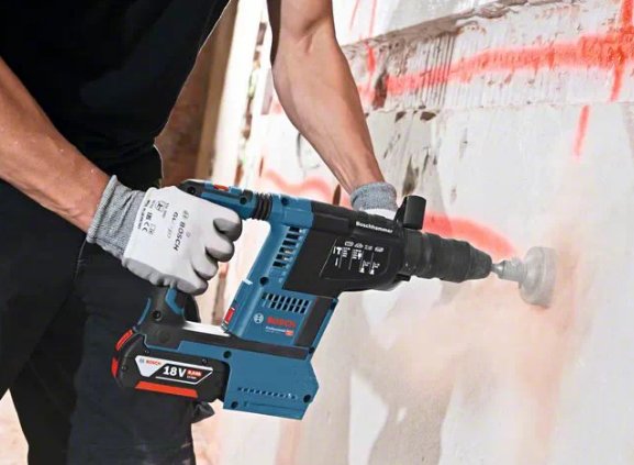 Taladro Percutor Inalámbrico Bosch Gbh 18v-26 F Professional, 18 Voltios 061191000g