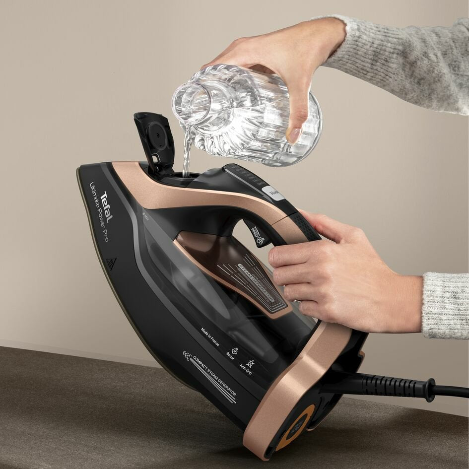 EAN 3121040089040 - Tefal Ultimate Power Pro FV9E50 Plancha vapor-seco Durilium AirGlide Autoclean soleplate 3200 W Negro, Co imagen 8