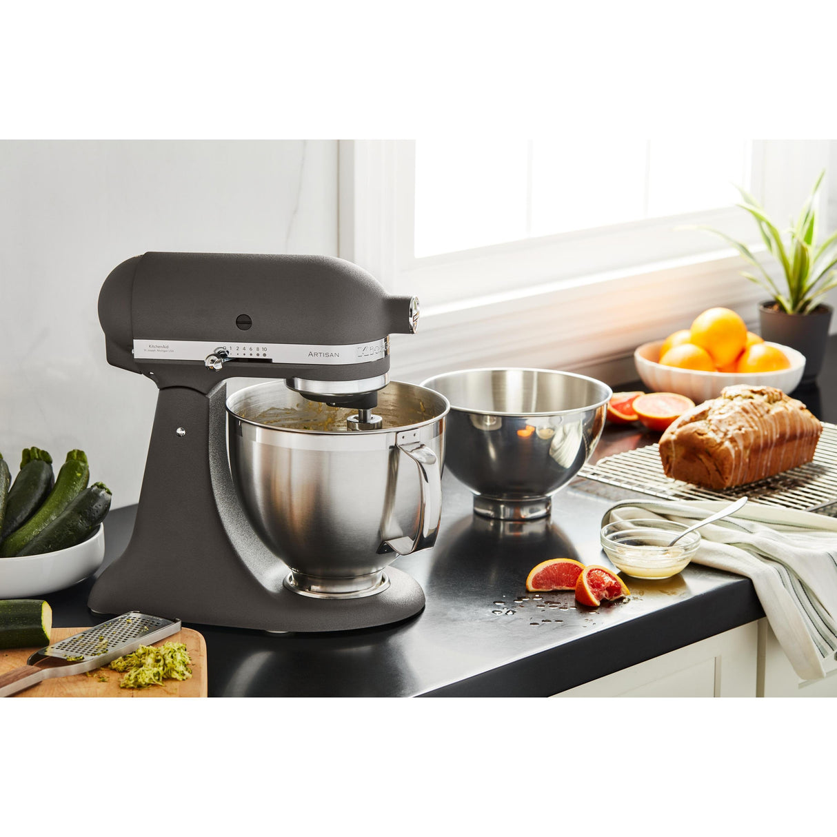 EAN 5413184905767 - KitchenAid Artisan 5KSM185PS Batidora de varillas 300 W Gris imagen 8