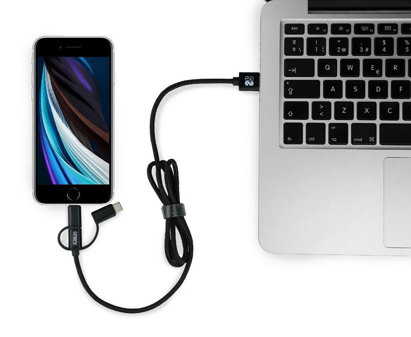 Cargador De Coche Subblim Sub-Chg-4cc002/ 2 Usb + Cable Usb 3 En 1/ 2.4a/ Negro