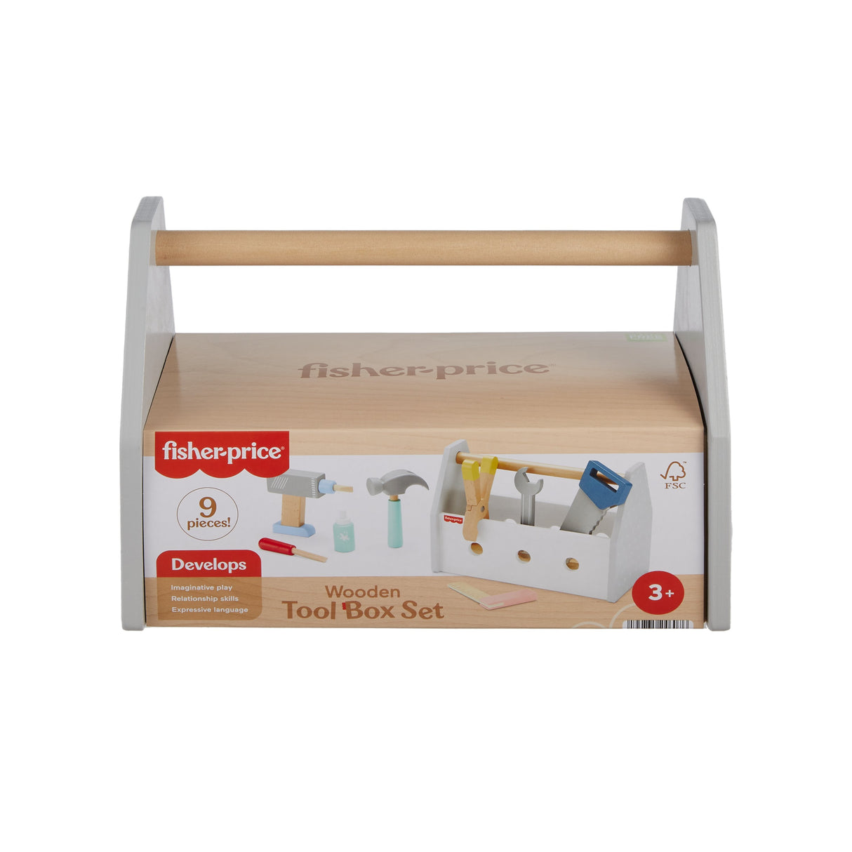 EAN 0194735246076 - Fisher-Price Wooden Tool Box Set imagen 7