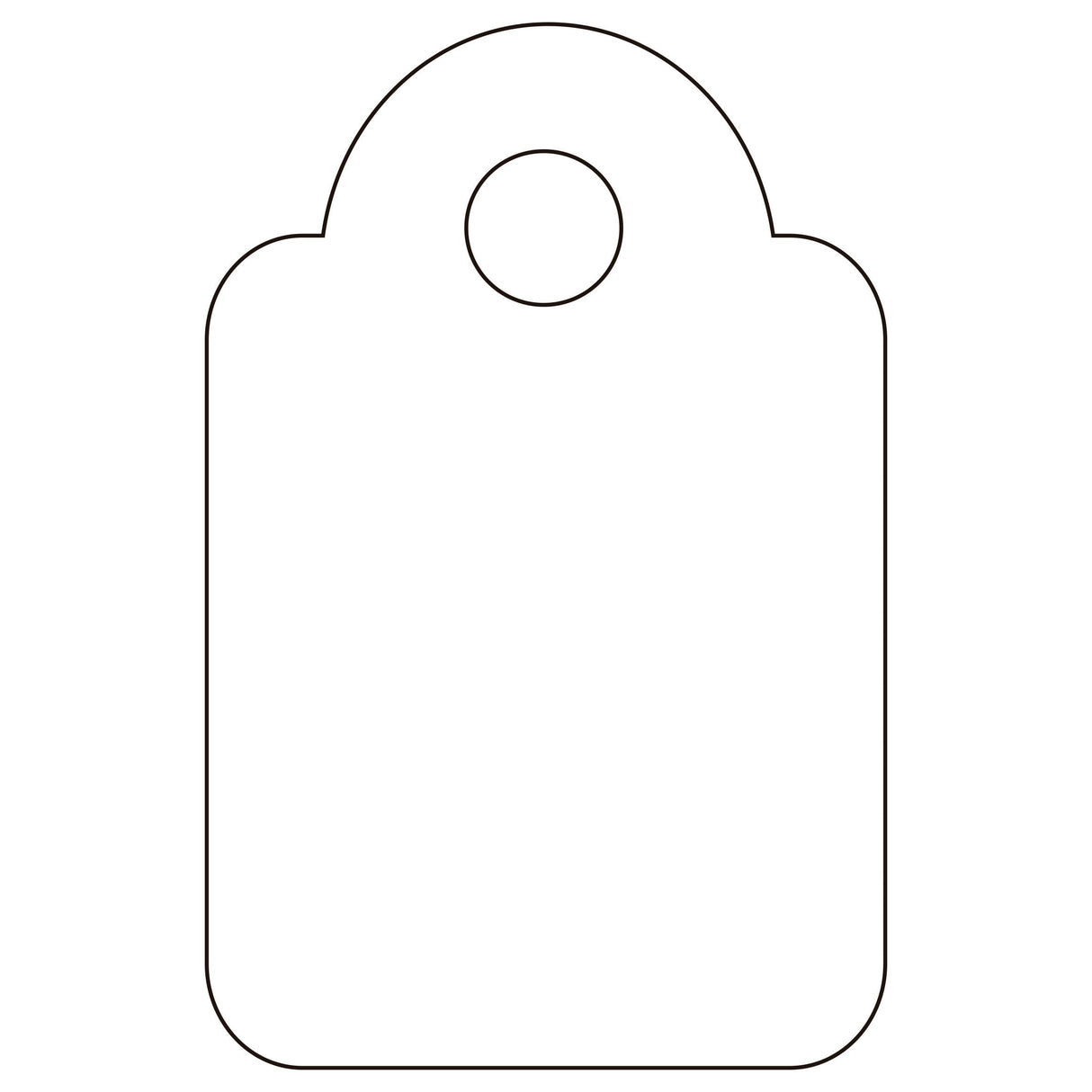 Apli Caja 1000 Etiquetas Colgantes Con Hilo 13x20mm Blanco