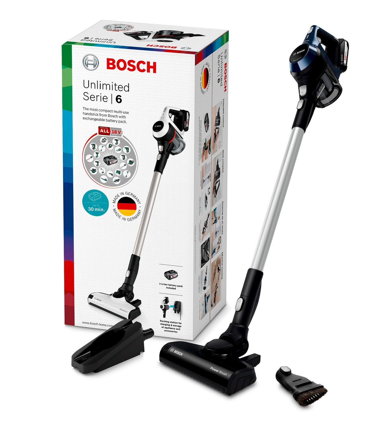EAN 4242005182138 - Bosch Serie 6 BBS611PCK aspiradora de pie y escoba eléctrica Aspiradora escoba 2 en 1 Batería Secar Filtr imagen 4