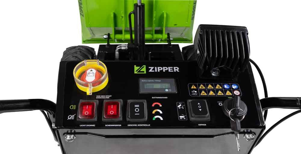 Zipper Zi-Ed500 Elektro-Rad-Dumper