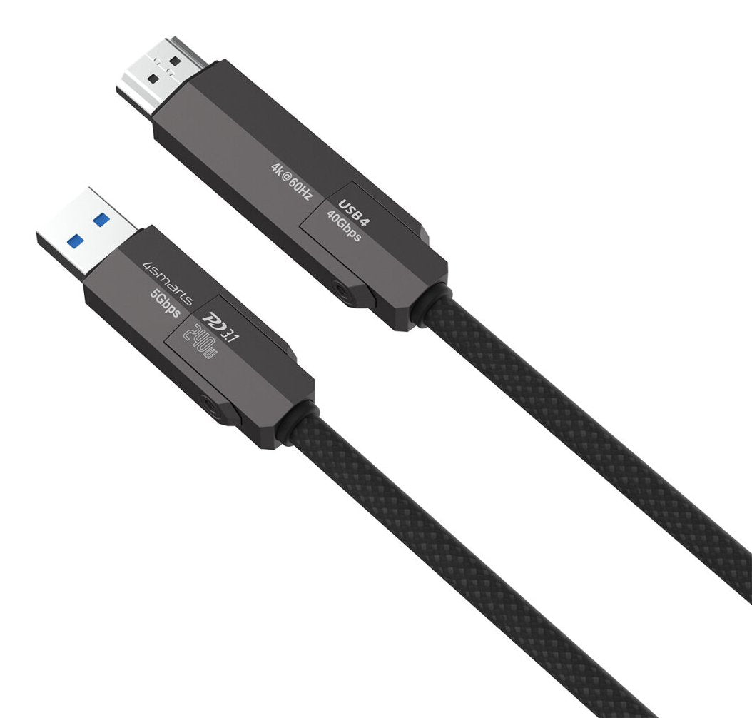 4smarts Usb4 Hdmi Cable Combocord 240w 1,5m