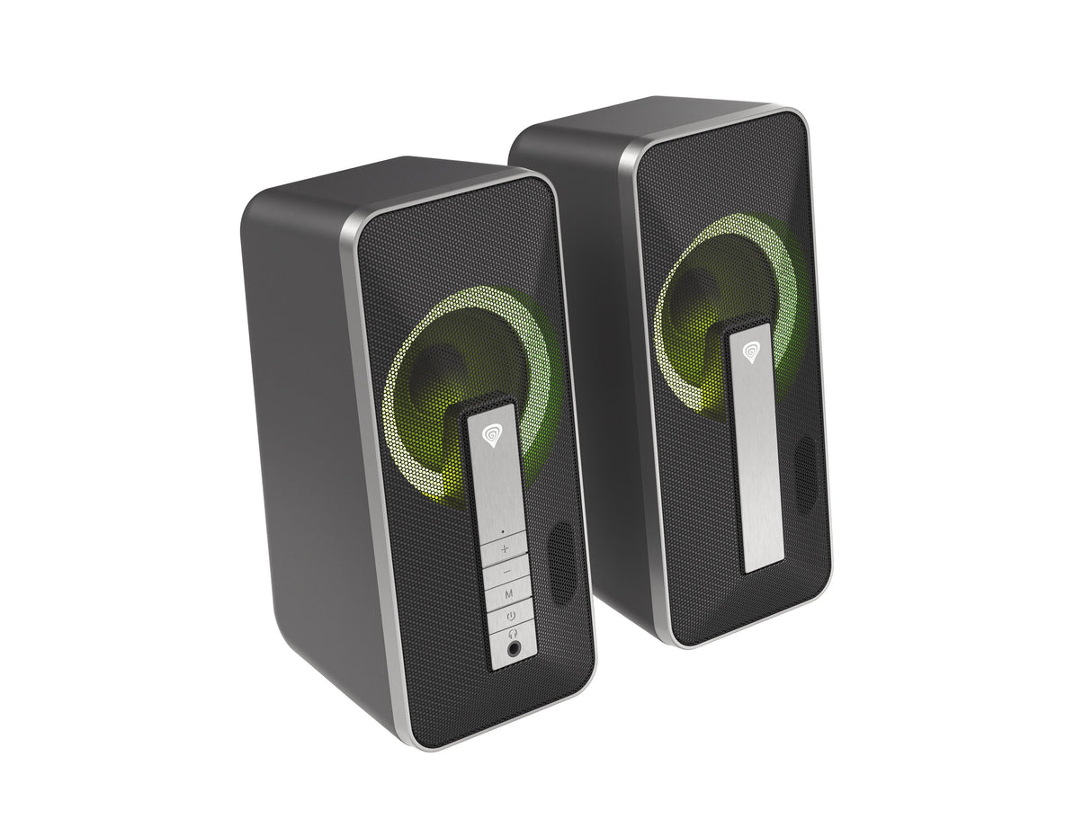 EAN 5901969426052 - GENESIS Helium 100 BT RGB conjunto de altavoces 10 W PC/ordenador portátil Negro, Plata 2.0 canales Bluet imagen 3